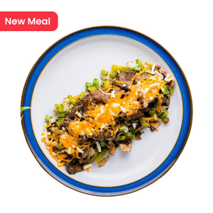 KETO Philly Cheesesteak With Sauteed Peppers