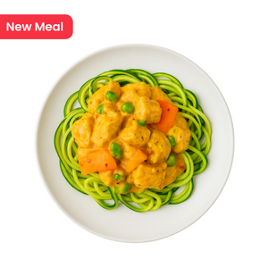 KETO Chicken A La King on Zucchini Noodles