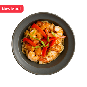 Chicken & Shrimp Pad Thai on Rice Noodles