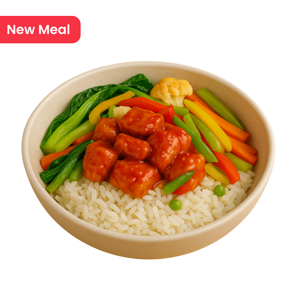 Sweet Chili Chicken Bowl on Jasmine Rice