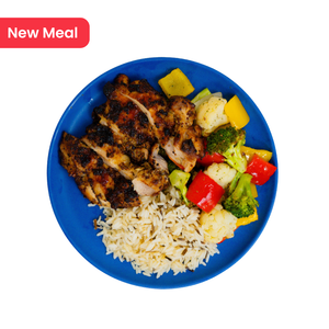 Honey Mustard Chicken with Vegetable Medley & Wild Rice