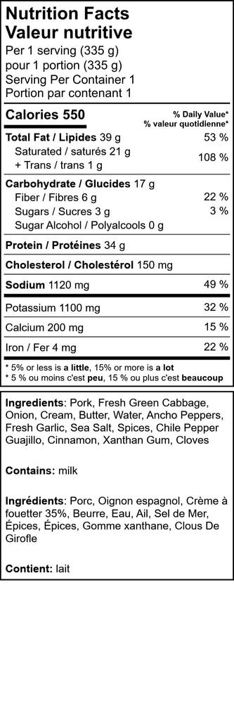 Pork Barbacoa with Rice & Peas & Creamy Cabbage