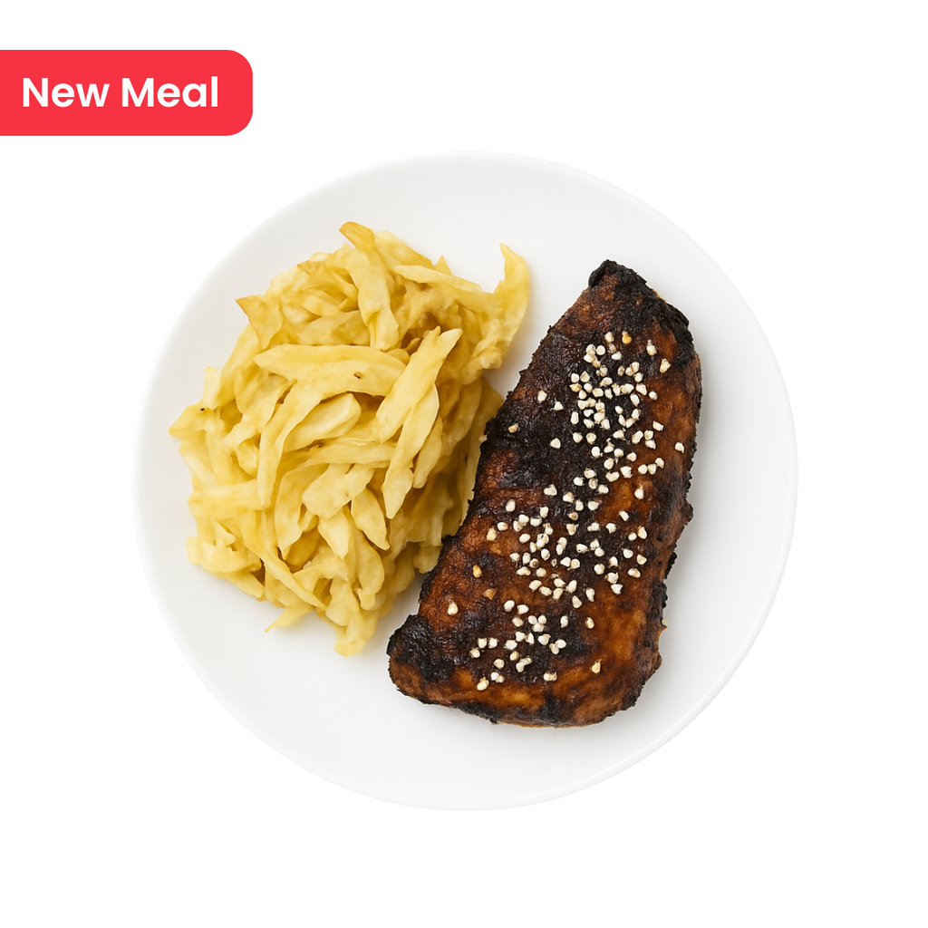 Keto Buffalo Chicken with Chipotle Mayo & Roasted Cabbage