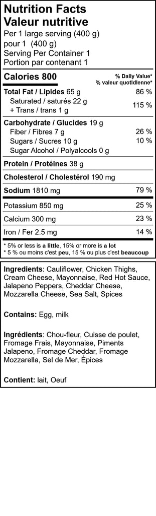 Buffalo Chicken Jalapeno Casserole