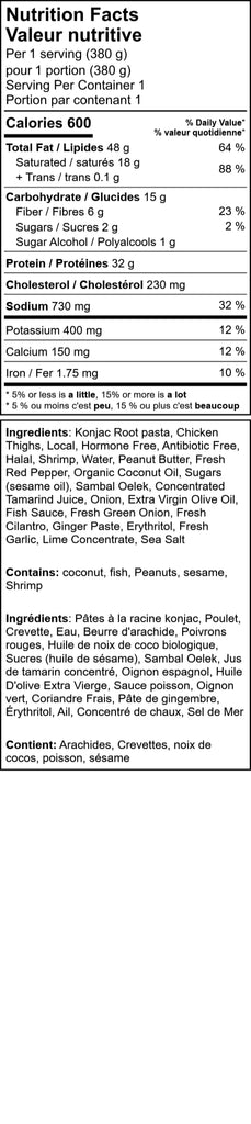 Keto Chicken & Shrimp Pad Thai on Konjac Noodles