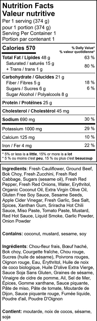 KETO Korean Bibimbap on Cauliflower Rice