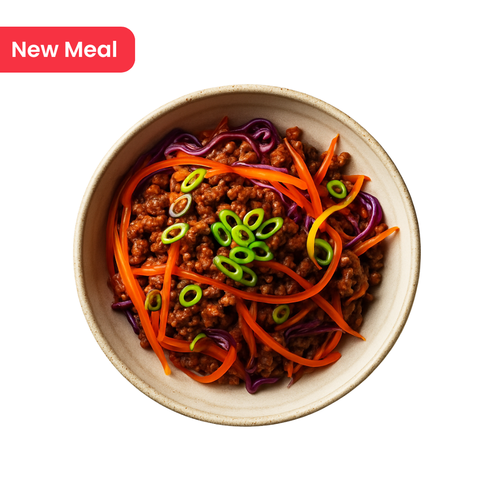 Keto Sticky Korean Beef with Stir Fried Vegetables