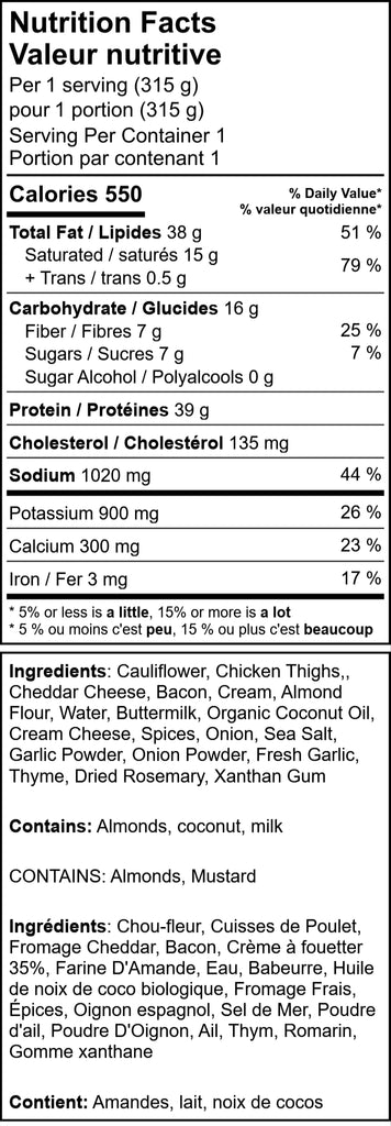 KETO Buttermilk Chicken with Loaded Cauli mac