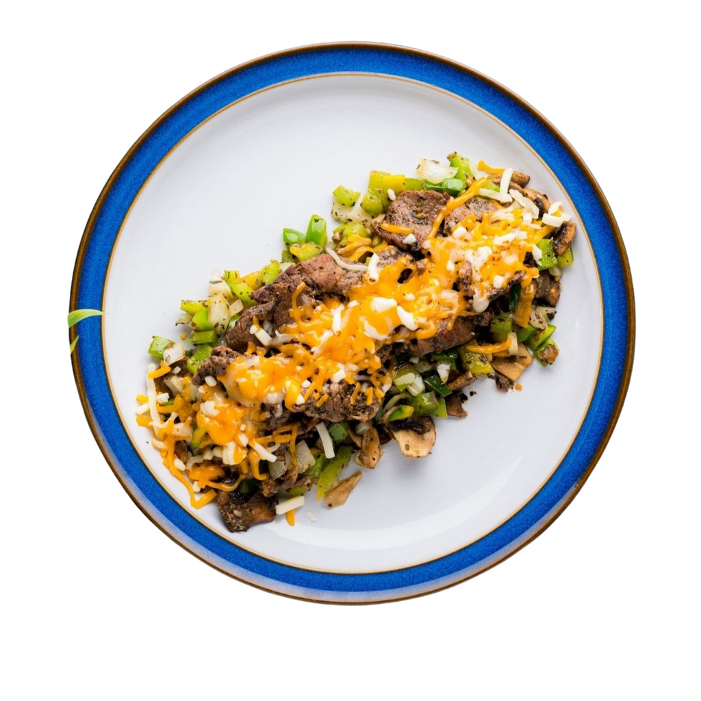 KETO Philly Cheesesteak With Sauteed Peppers