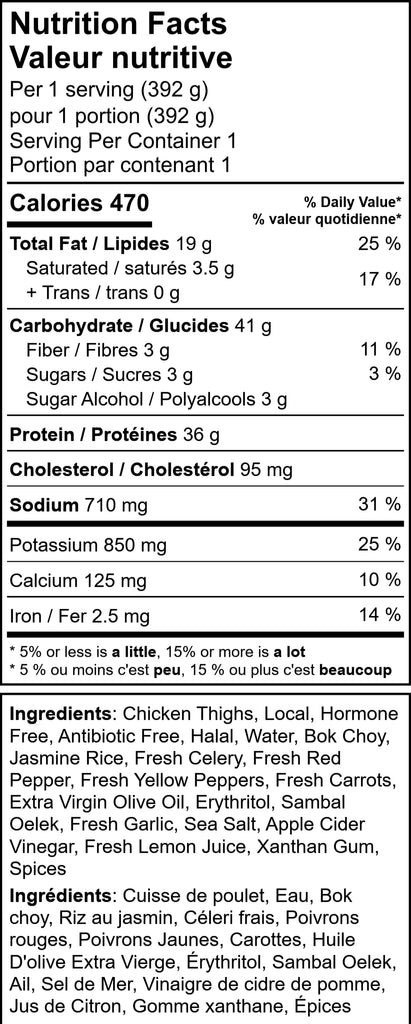 Sweet Chili Chicken Bowl on Jasmine Rice