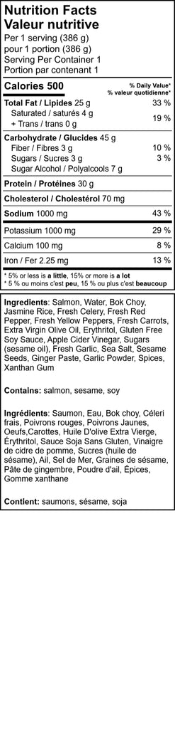 Teriyaki Salmon with Stir-Fried Vegetables & Rice