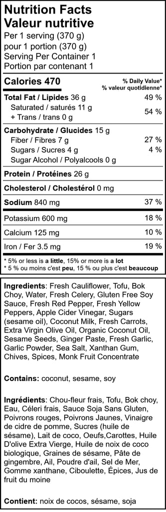 KETO Teriyaki Tofu With Stir-Fried Vegetables And Creamy Coconut Rice