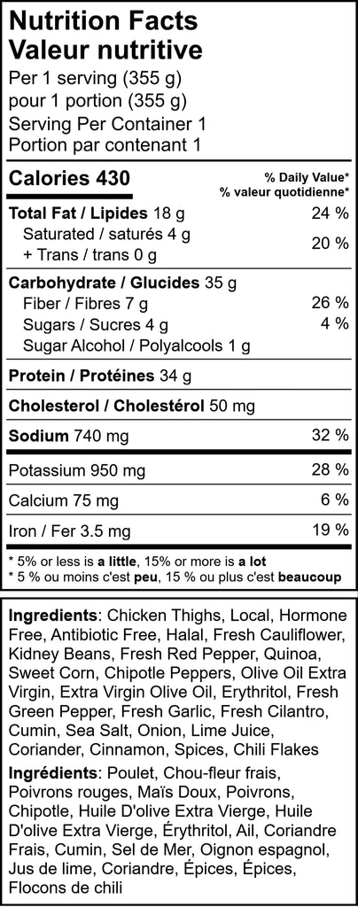 Sweet & Smokey Mexican Chicken with Mexican Quinoa & Lime Cilantro Cauliflower