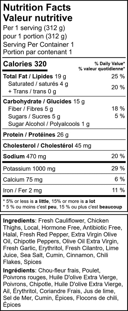 Keto Sweet & Smokey Mexican Chicken with Lime Cilantro Cauliflower