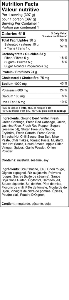 Sticky Korean Beef with Vegetable Stir Fry & Jasmine Rice