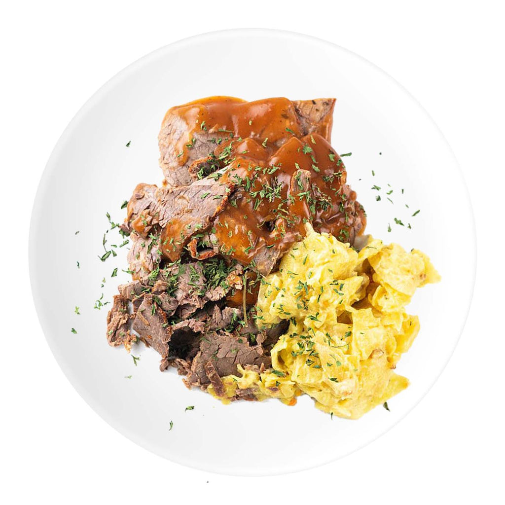 KETO Roast Beef with Creamed Cabbage