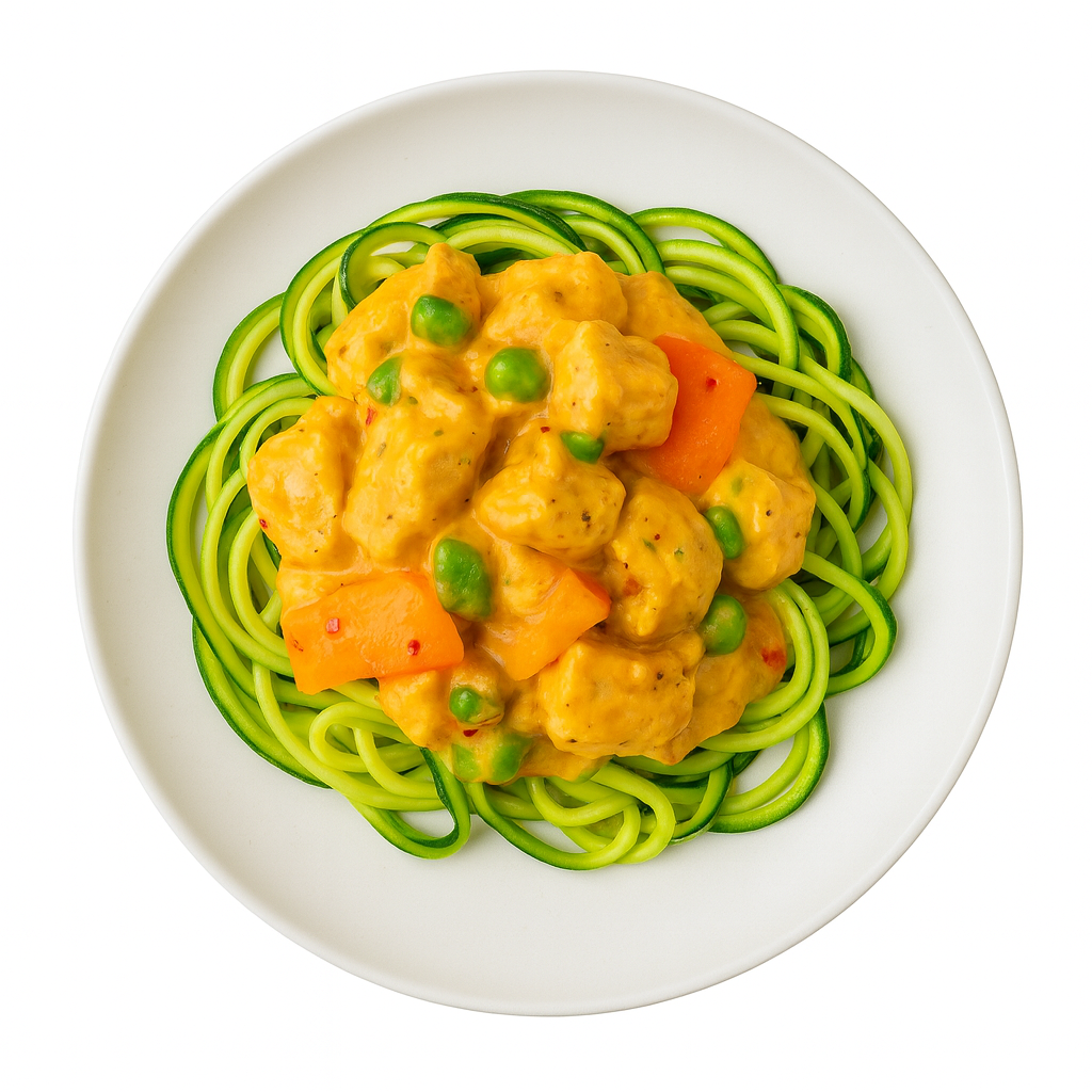 KETO Chicken A La King on Zucchini Noodles