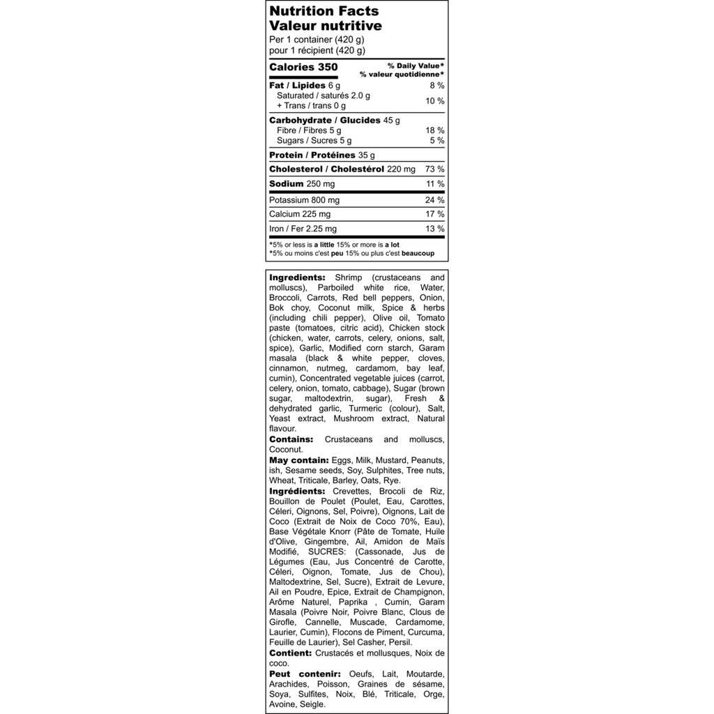 Coconut Curry Shrimp with Rice and Vegetables