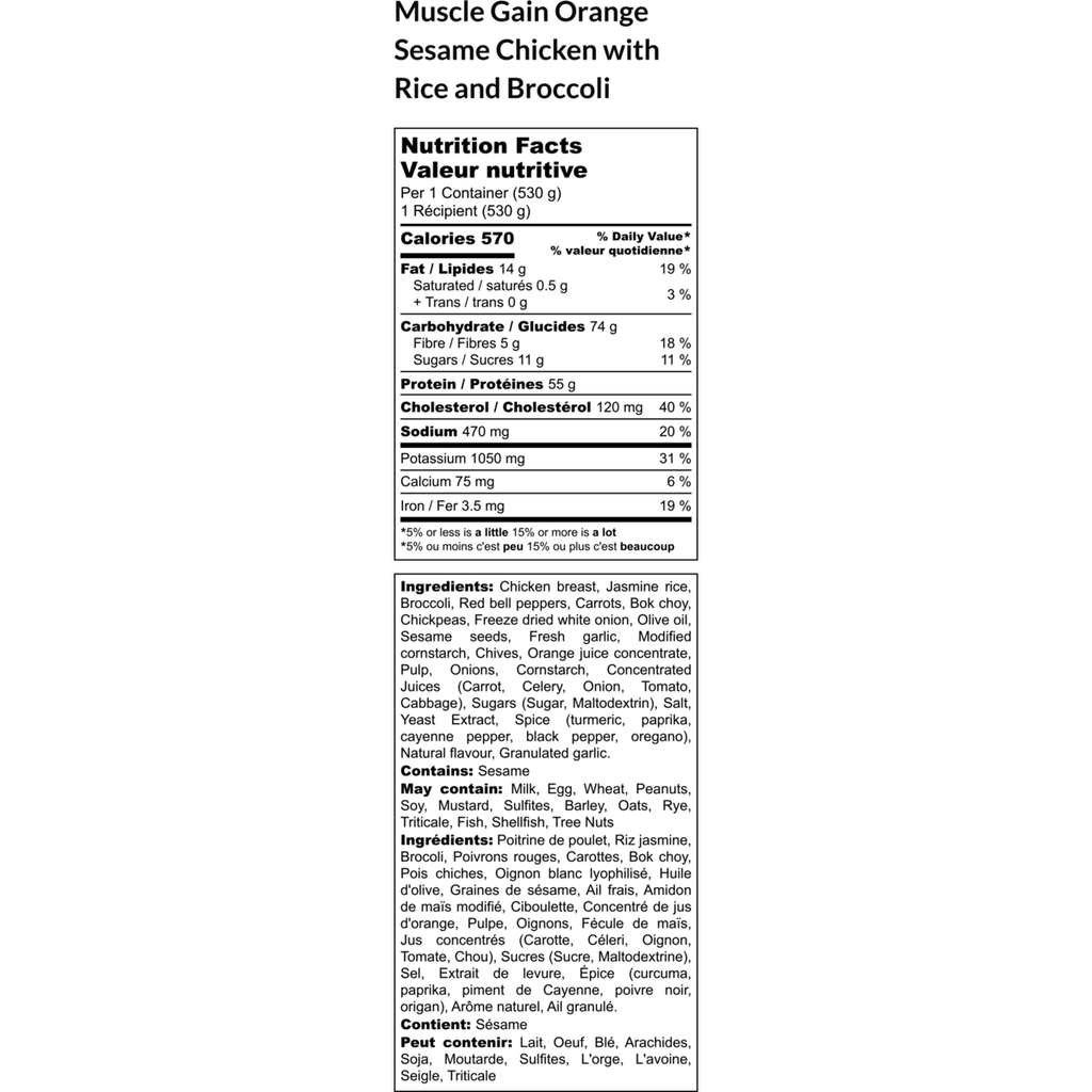 Orange Sesame Chicken with Rice and Vegetables