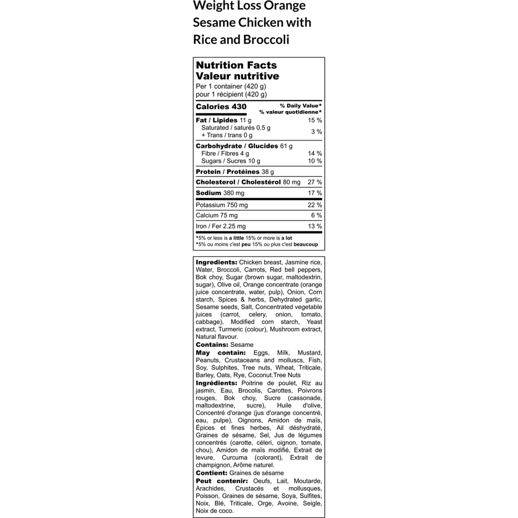 Orange Sesame Chicken with Rice and Vegetables